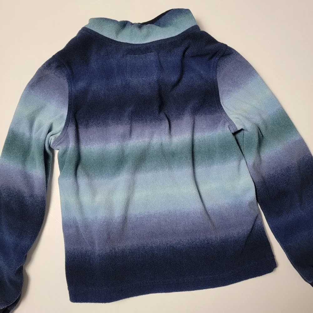 OshKosh B'gosh Kids Unisex Soft  Blue Purple Quarter Zip-Up Fleece 5T